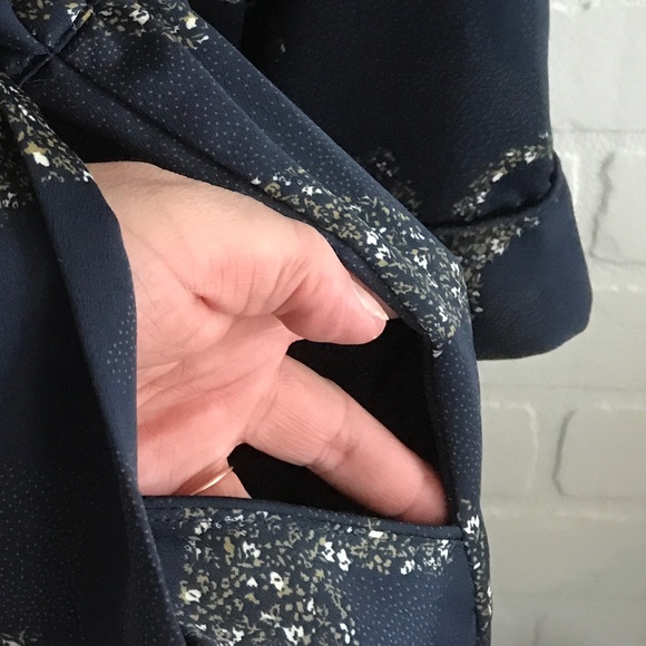 Addition Elle - Navy Leopard Print Jumpsuit with pockets - Plus Size 20 - Picture 4 of 8